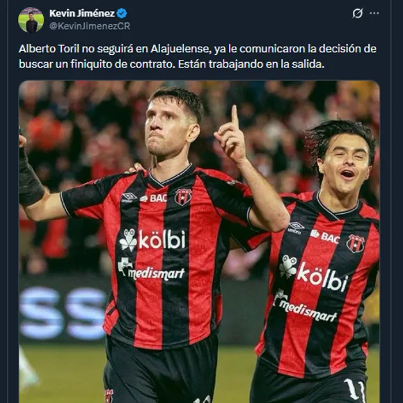 Kevin Jiménez en su cuenta oficial X.