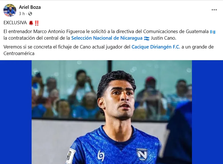 Captura de Facebook.