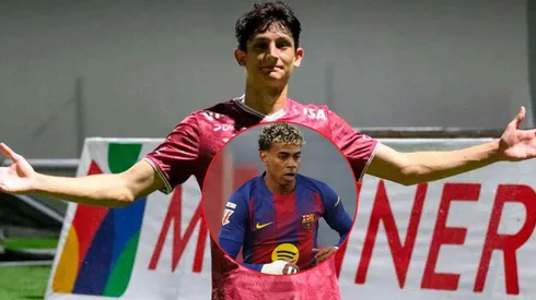 Mathías Vázquez tuvo un buen 2025 y se ve refelajdo estando a la par de Lamine Yamal.