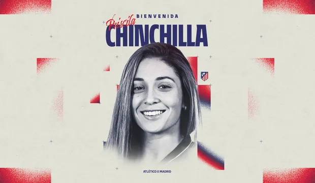 Así el Atleti presentó a Priscila.