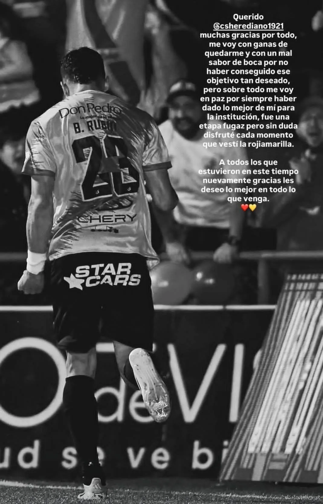 La despedida de Brian Rubio (Instagram).