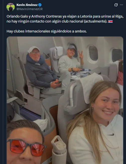 Kevin Jiménez en su cuenta oficial de X