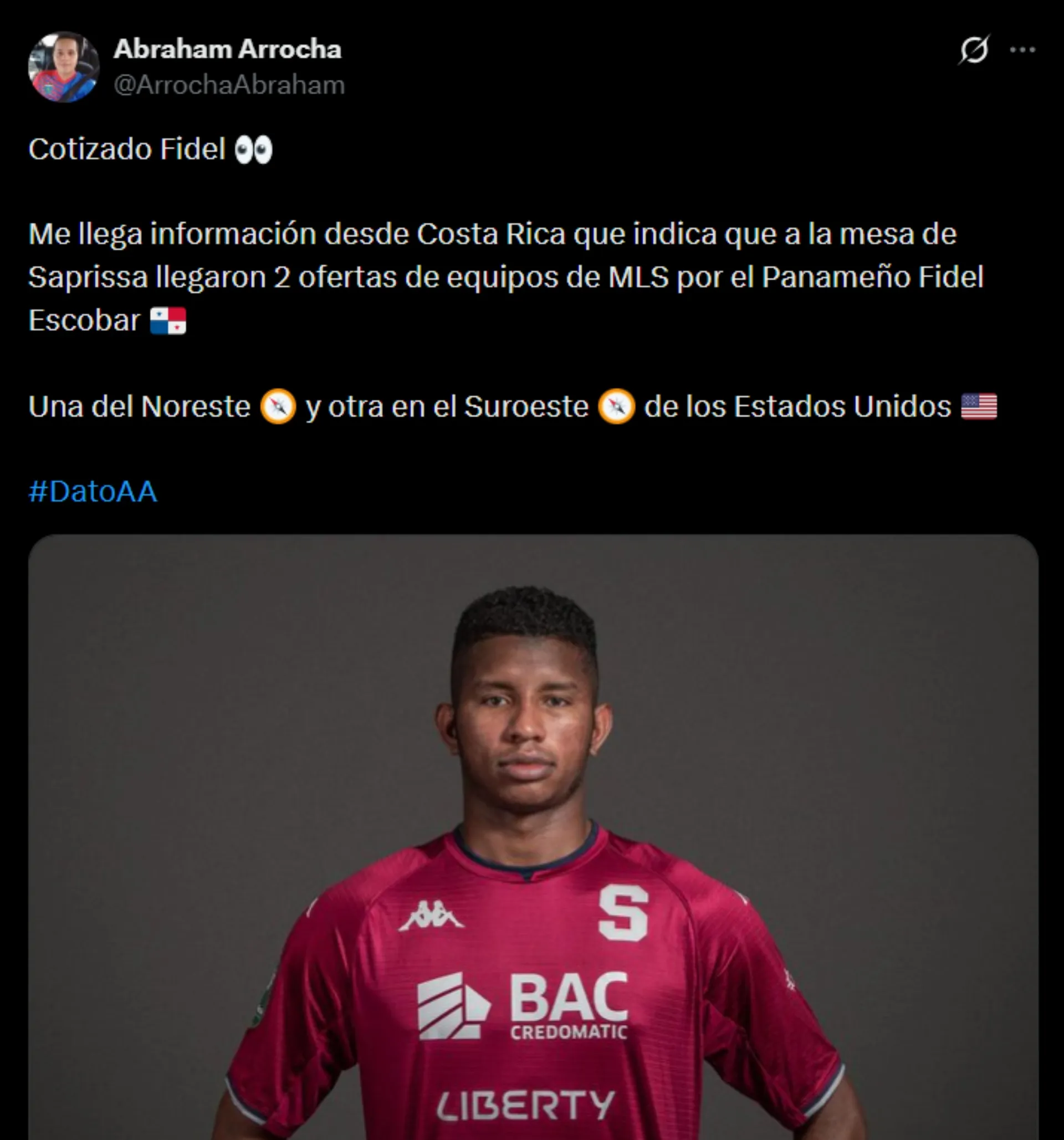 Fidel Escobar podría irse a MLS. (Foto: X)