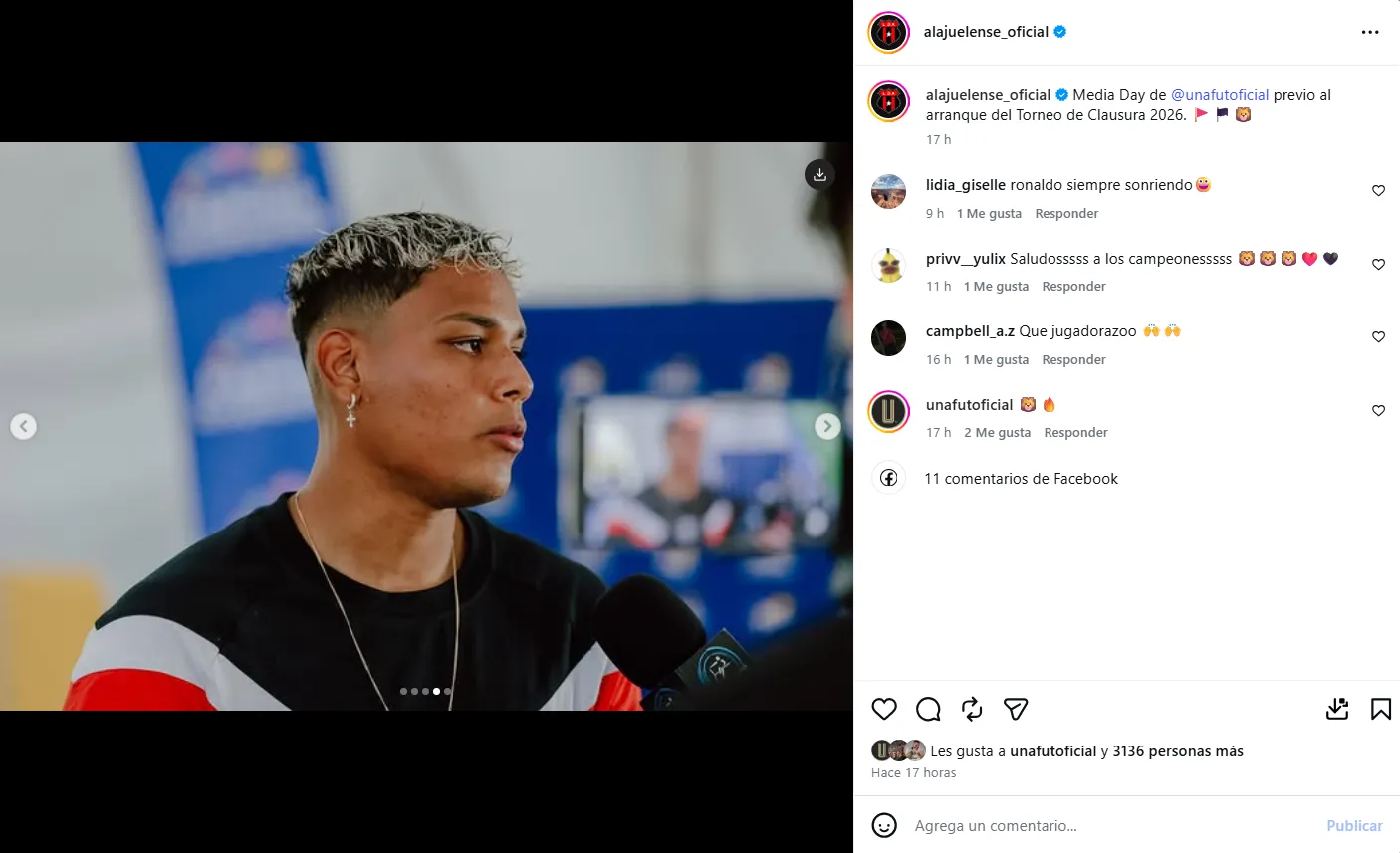 Creichel Pérez participó del Media Day de Unafut. (Instagram)