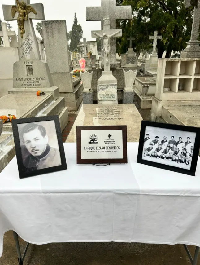 Enrique Lizano estaba enterrado en Monterrey (La Teja).