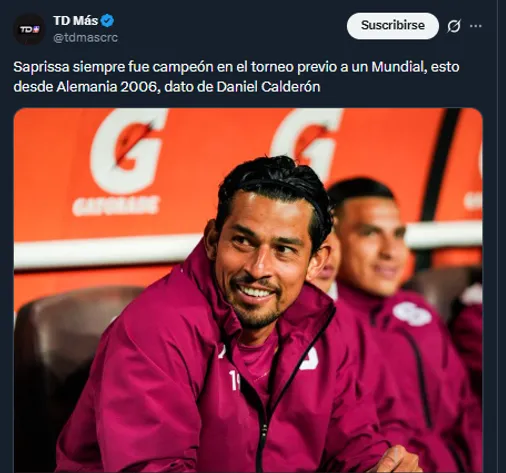 TD Más en su cuenta oficial de X