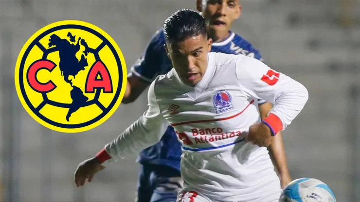 Michaell Chirinos durante un juego contra Motagua en la Liga Nacional de Honduras.