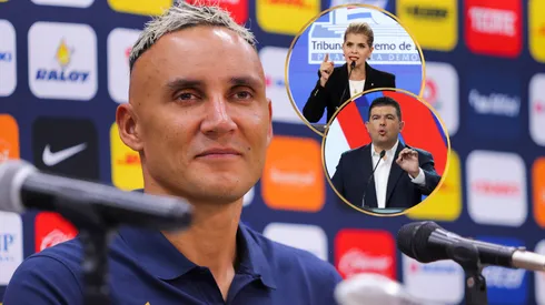 Keylor Navas le habla a los ticos.