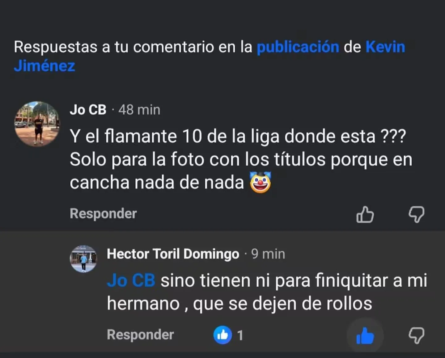 El mensaje del hermano de Albert Toril. (Facebook)