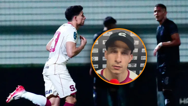 Luis Paradela, ingresando de cambio ante Sporting en lugar de Tomás Rodríguez.