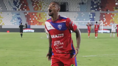 El delantero no escondió su euforia