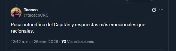 Afición del Saprissa responde a Mariano Torres en las redes sociales