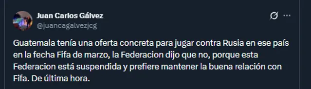 Periodista Juan Gálvez en su cuenta oficial de X