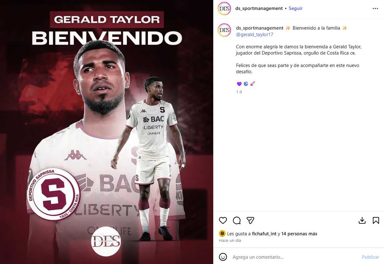 Así le dieron la bienvenida a Gerald Taylor en la agencia. (Instagram)