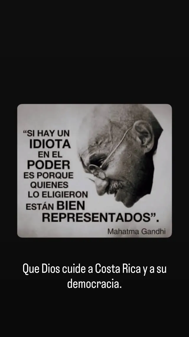 Daniel Chacón se pronunció en contra de Laura Fernández (Instagram).