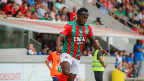 Alberth Elis durante un encuentro con el Maritimo de la segunda división de Portugal.
