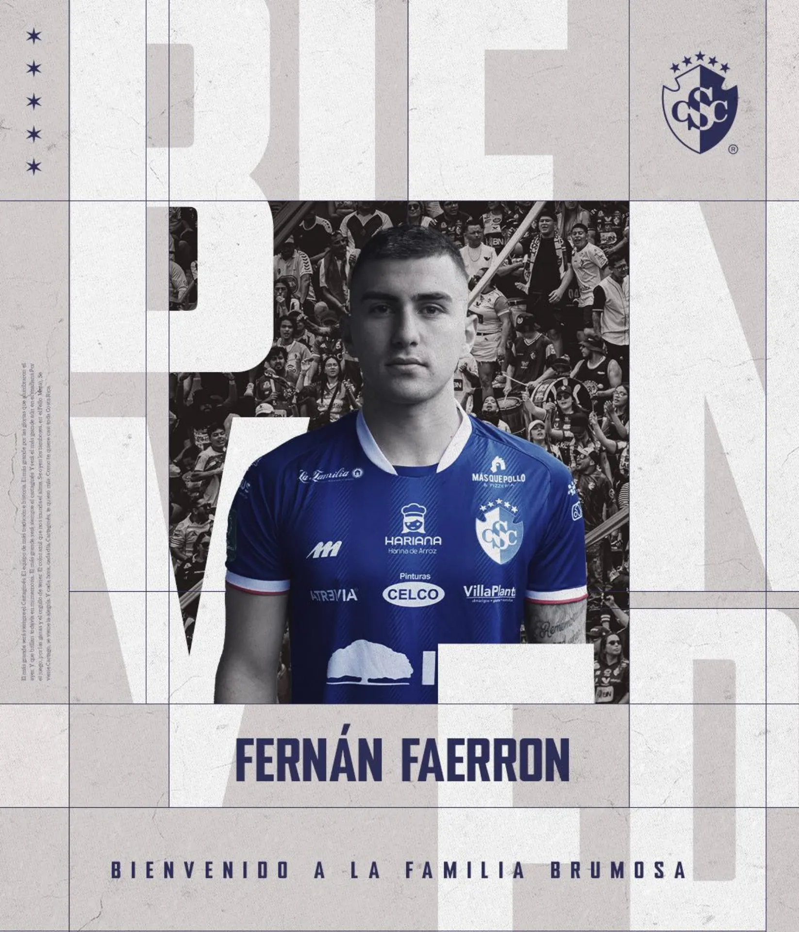Así anunció Cartaginés el arribo de Fernán Faerron. (Foto: CSC)