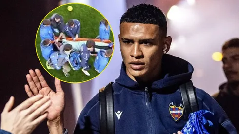 Kervin Arriaga salió lesionado del último partido del Levante.
