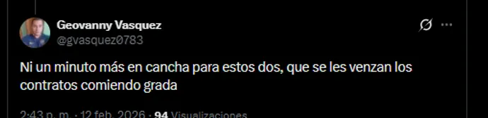 Afición de Saprissa contra Gerson Torres