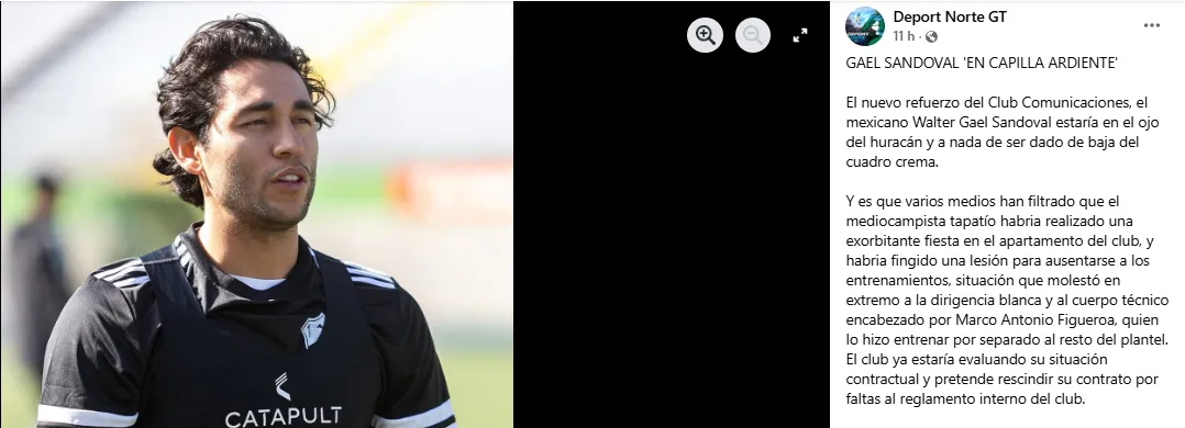 Walter Gael Sandoval – Deport Norte GT