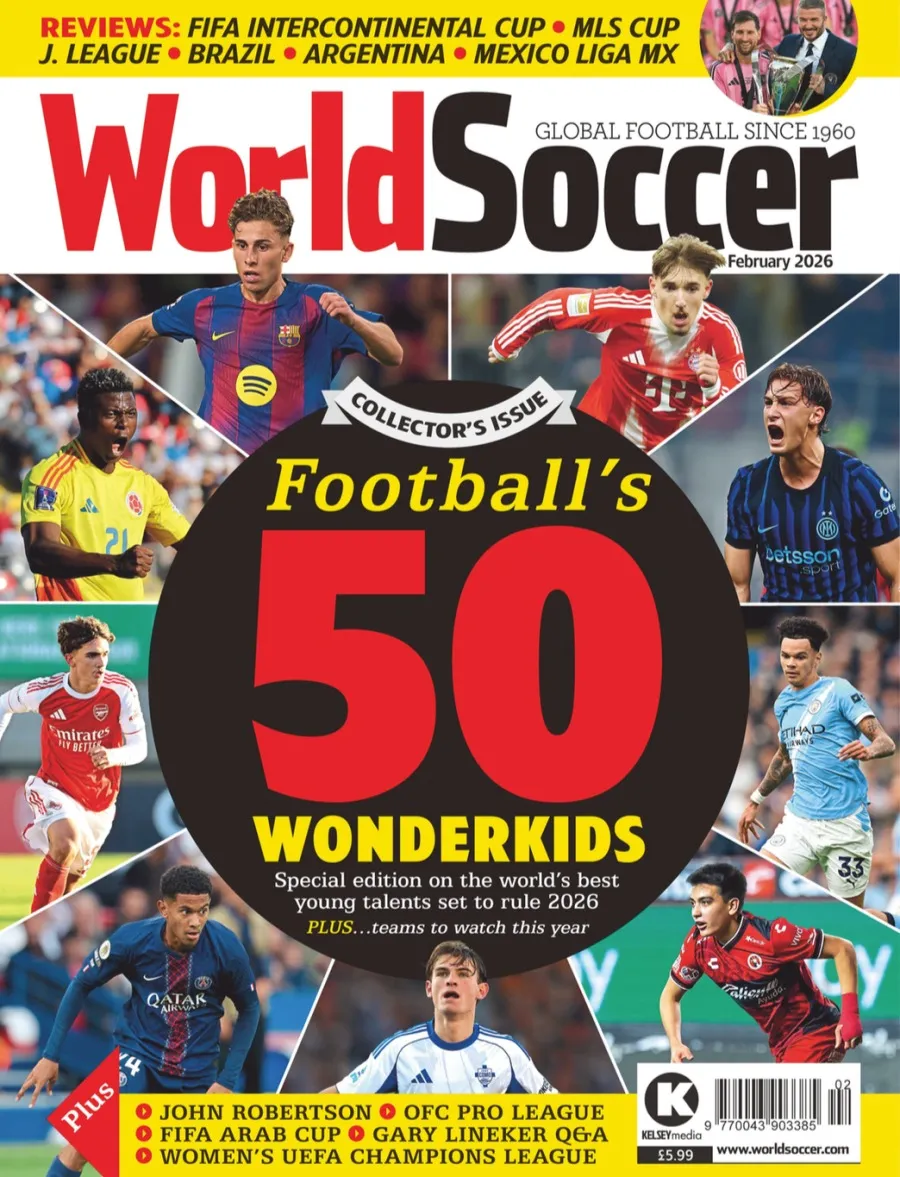 Portada de la revista World Soccer