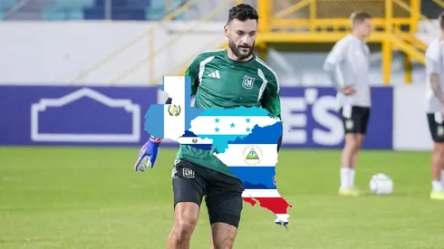 Hugo Lloris en el estadio Morazán de San Pedro Sula.