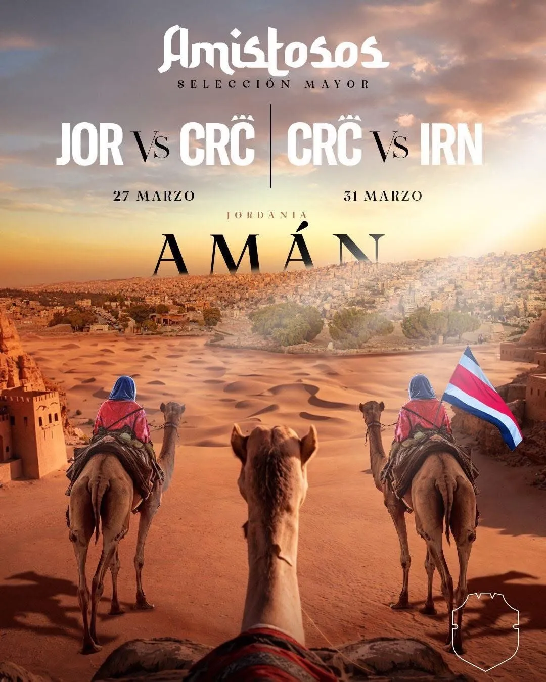 Los dos amistosos que disputará Costa Rica. (Foto: Fedefútbol)