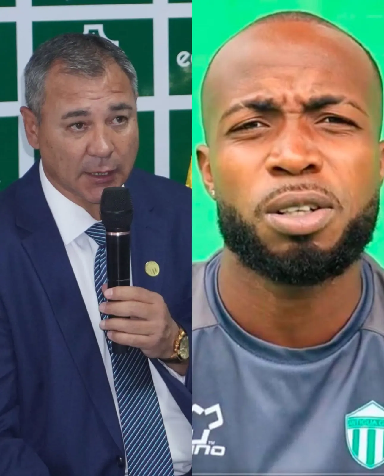 Mauricio Tapia sacó a Gerson Chávez del Antigua.