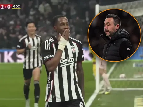 Dedicado a De Zerbi: Michael Amir Murillo anotó su primer gol en Besiktas