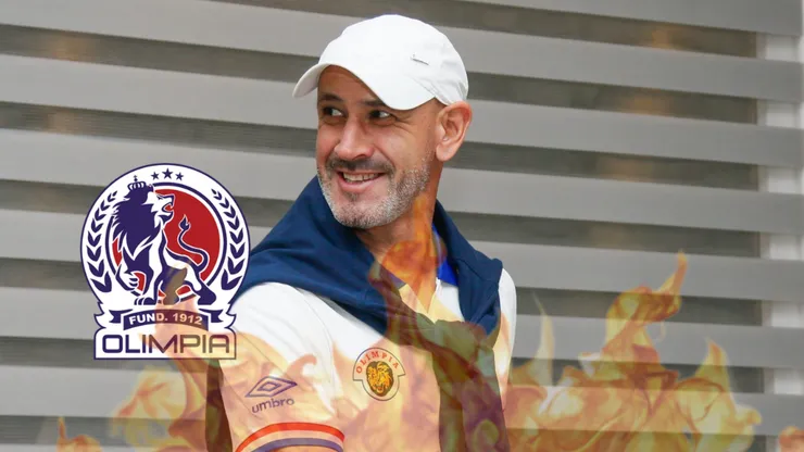 Eduardo Espinel es el actual director técnico de Olimpia en Honduras. Foto: X Olimpia.