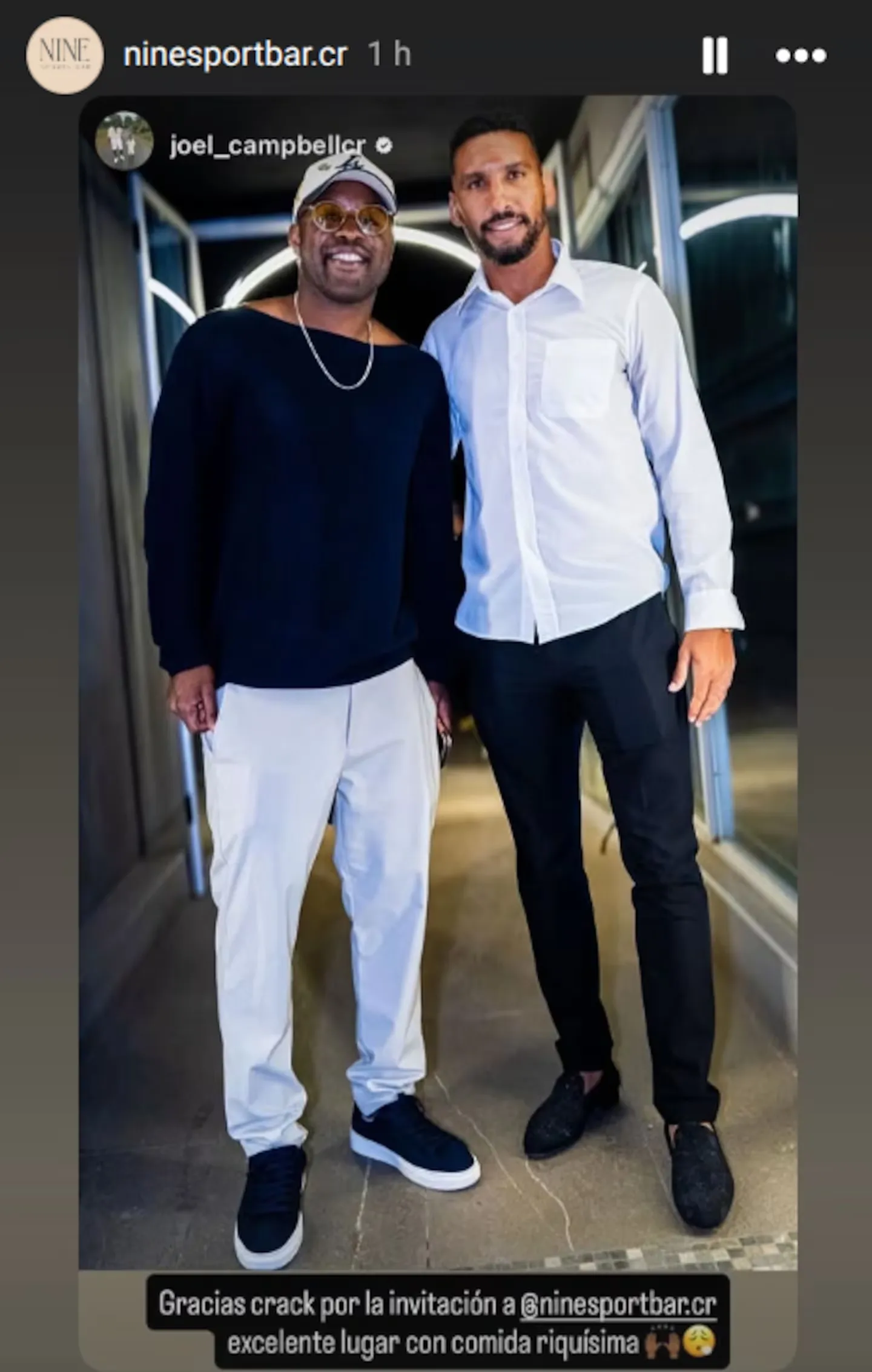 Joel Campbell junto a Marcel Hernández. (Foto: Instagram)