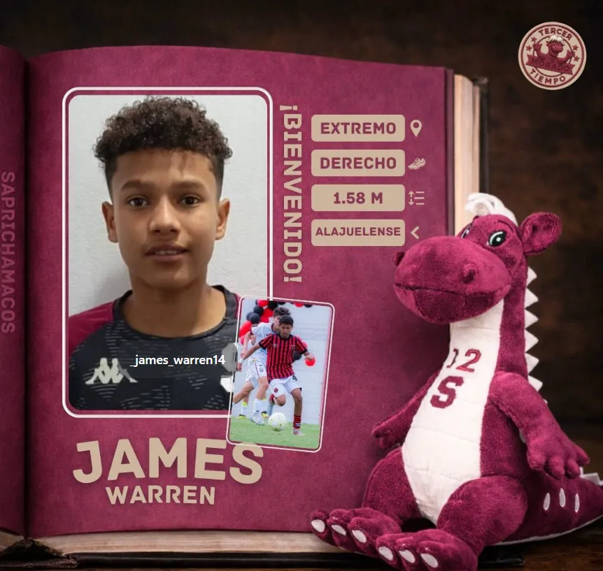 La ficha de James Warren Ortíz (Tercer Tiempo Morado).