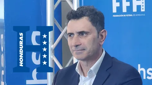 José Francisco Molina durante su presentación como el nuevo entrenador de la Selección de Honduras. Foto: Grupo Opsa.