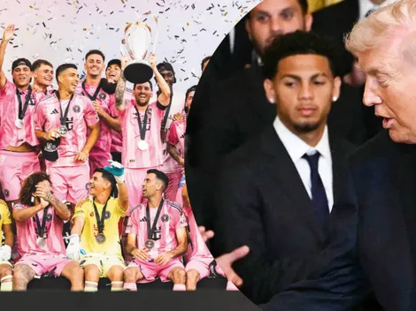 El regalo especial que dio David Ruiz a Donald Trump en la visita del Inter Miami