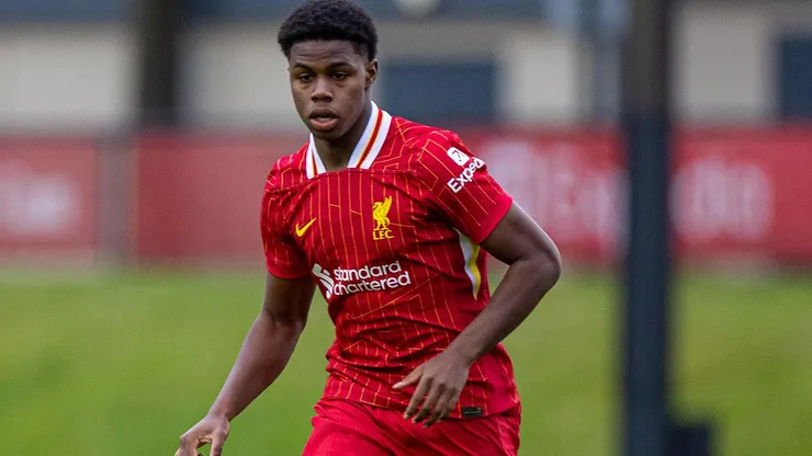 Keyrol Figueroa es una de las joyas del Liverpool de Inglaterra. Foto: X Liverpool U-21.