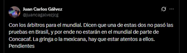 Periodista Juan Carlos Gálvez en su cuenta oficial de X