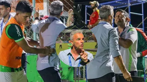 Pablo Lavallén no soportó más y se encaró con un aficionado de Marathón.
