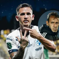 Cristopher Núñez le marca la cancha a Fernando Batista