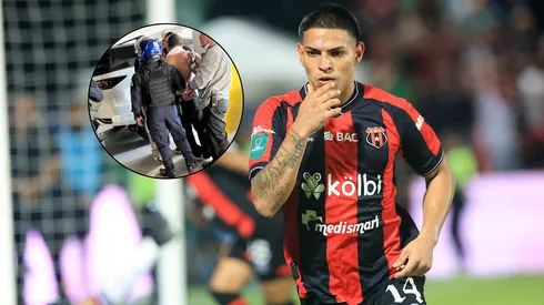 El futbolista hizo ruidos con su moto.