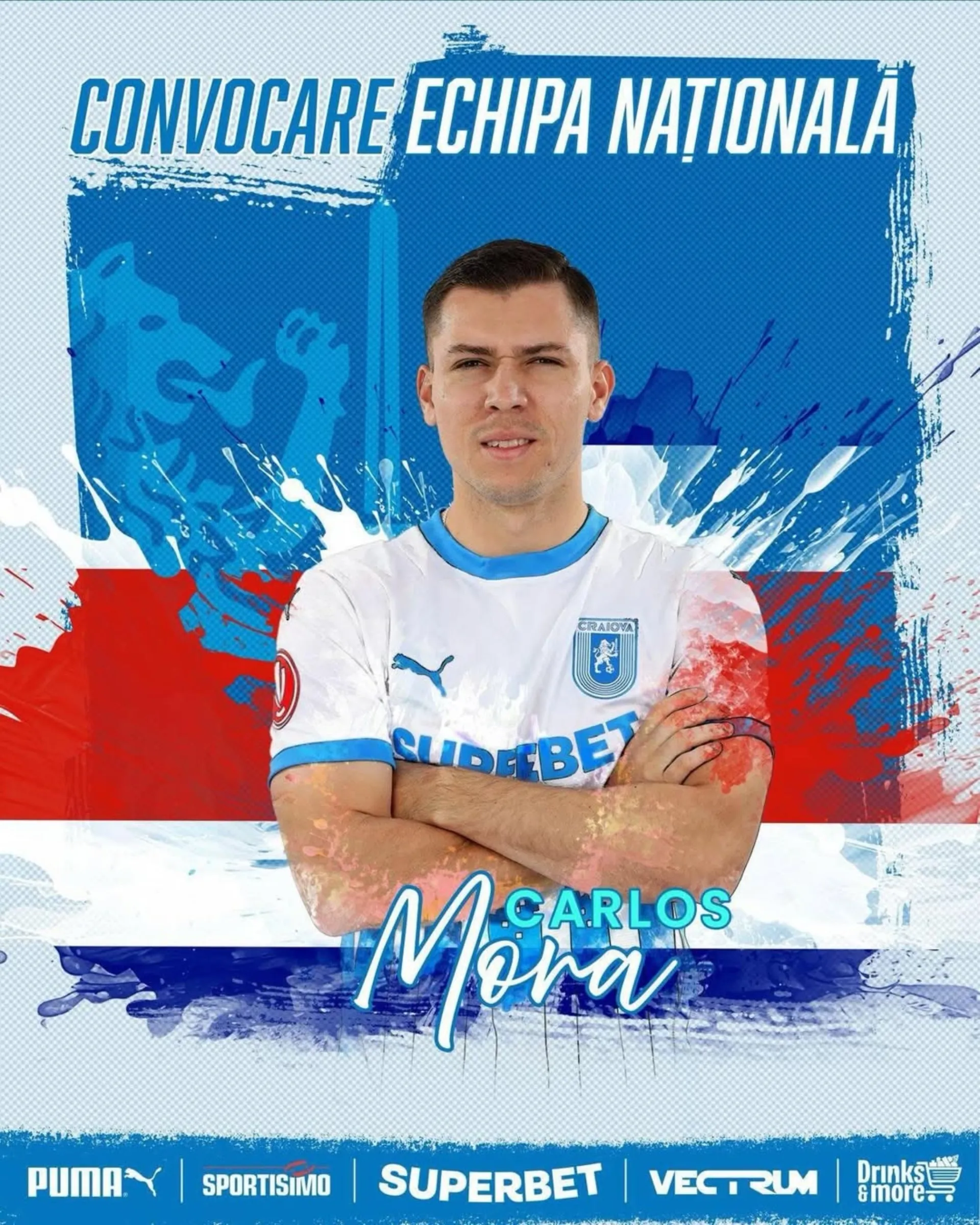 Carlos Mora es convocado con la Selección de Costa Rica. (Foto: Universitatea Craiova)