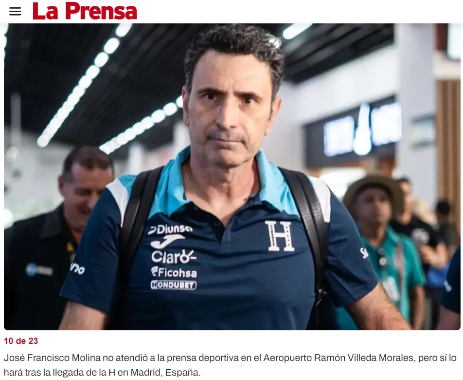 Diario La Prensa destacó el que Molina no atendiera a los medios.