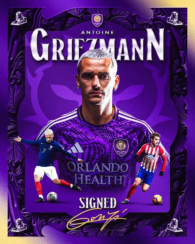 Griezmann firmó contrato en la MLS (Orlando City).