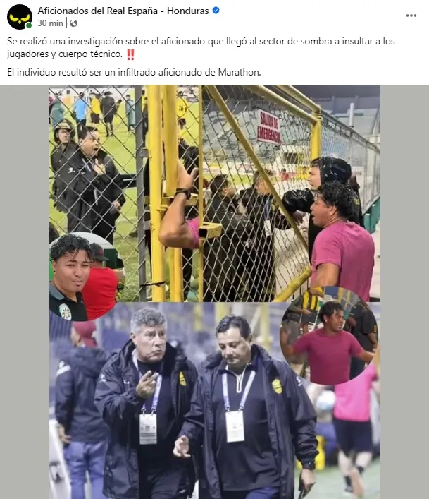 Aficionados de Real España se lo dieron a conocer a Jeaustin Campos.