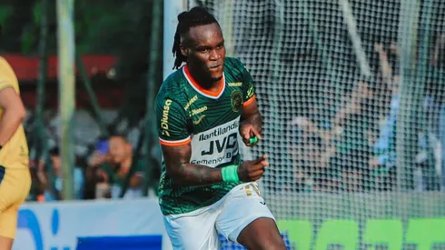 Rubilio Castillo anotó un doblete en el último encuentro ante Victoria. Foto: X CD Marathón.