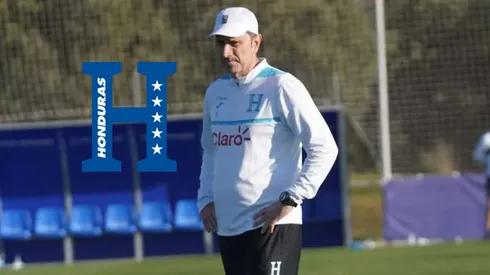 José Francisco Molina dirigiendo uno de los entrenamientos de la Selección de Honduras en Segovia. Foto: FFH.