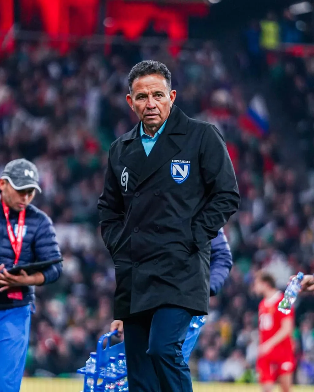 Otoniel Olivas en el amistoso contra Rusia.