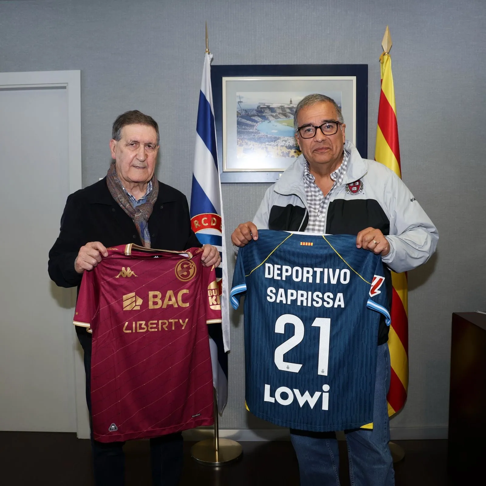 Saprissa y Espanyol, dos equipos hermanados por Ricardo Saprissa (X).