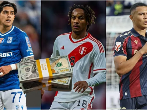Mientras André Carrillo gana $1.4 millones, este es el salario de Luis Palma y Kervin Arriaga