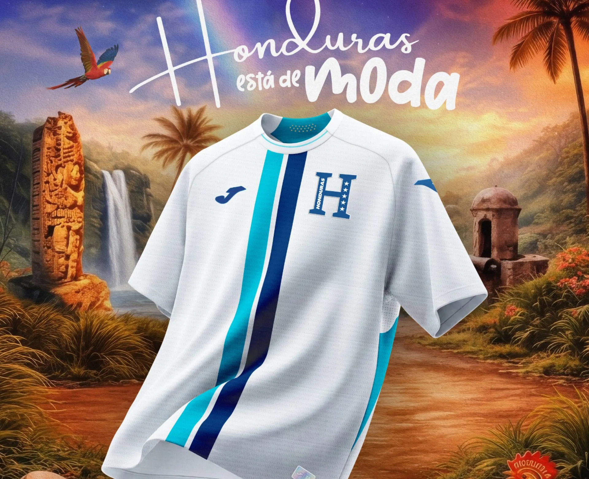 Esta será la camisa que utilizará la Selección de Honduras en el duelo ante Perú. Foto: Diunsa.