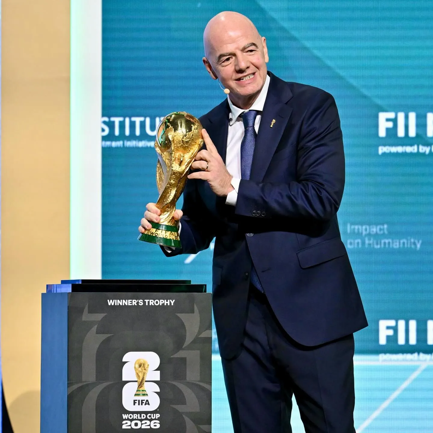 Infantino está muy pendiente del tema Irán y el Mundial 2026. (Instagram Gianni Infantino)